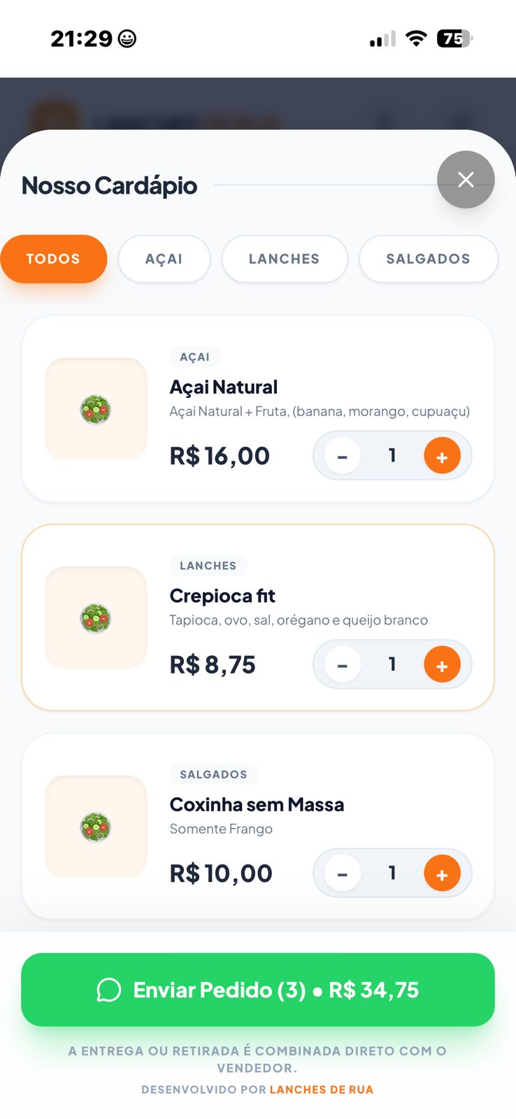 Cardápio Digital